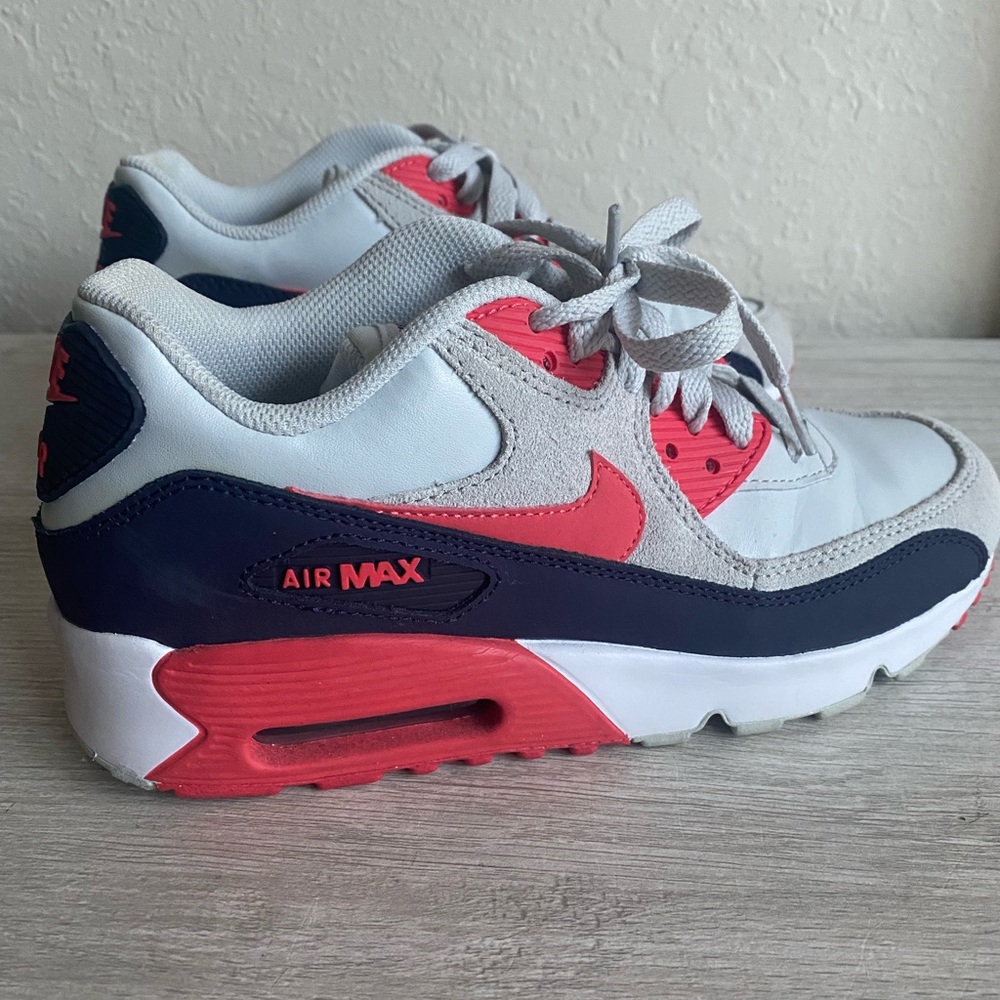 Nike Air Max 90 red, black, grey. Youth 5.5